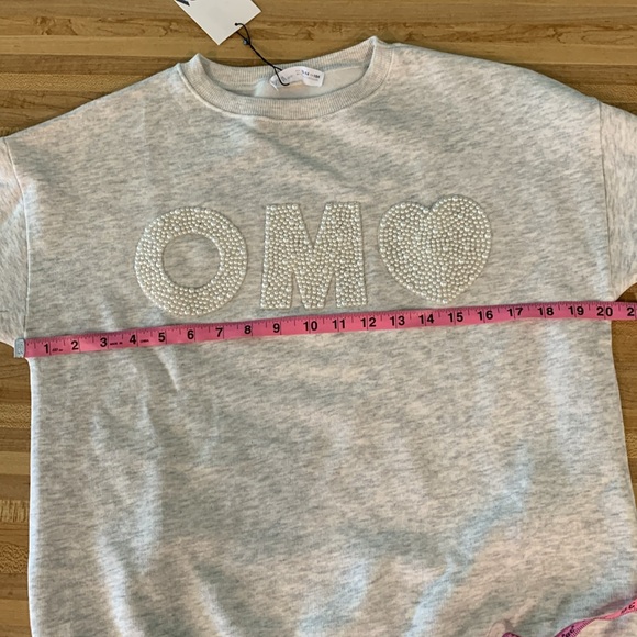 NWT Zara “OM🤍” Sweatshirt Size 13-14 Years - Picture 9 of 10